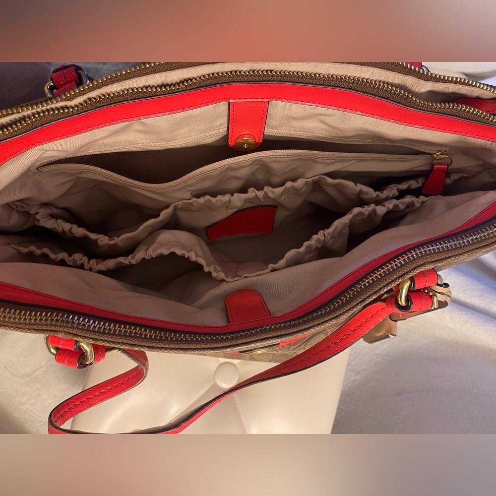 COACH Diaper / Gym / Laptop / Travel Shoulder Bag Tote - Picture 6 of 16